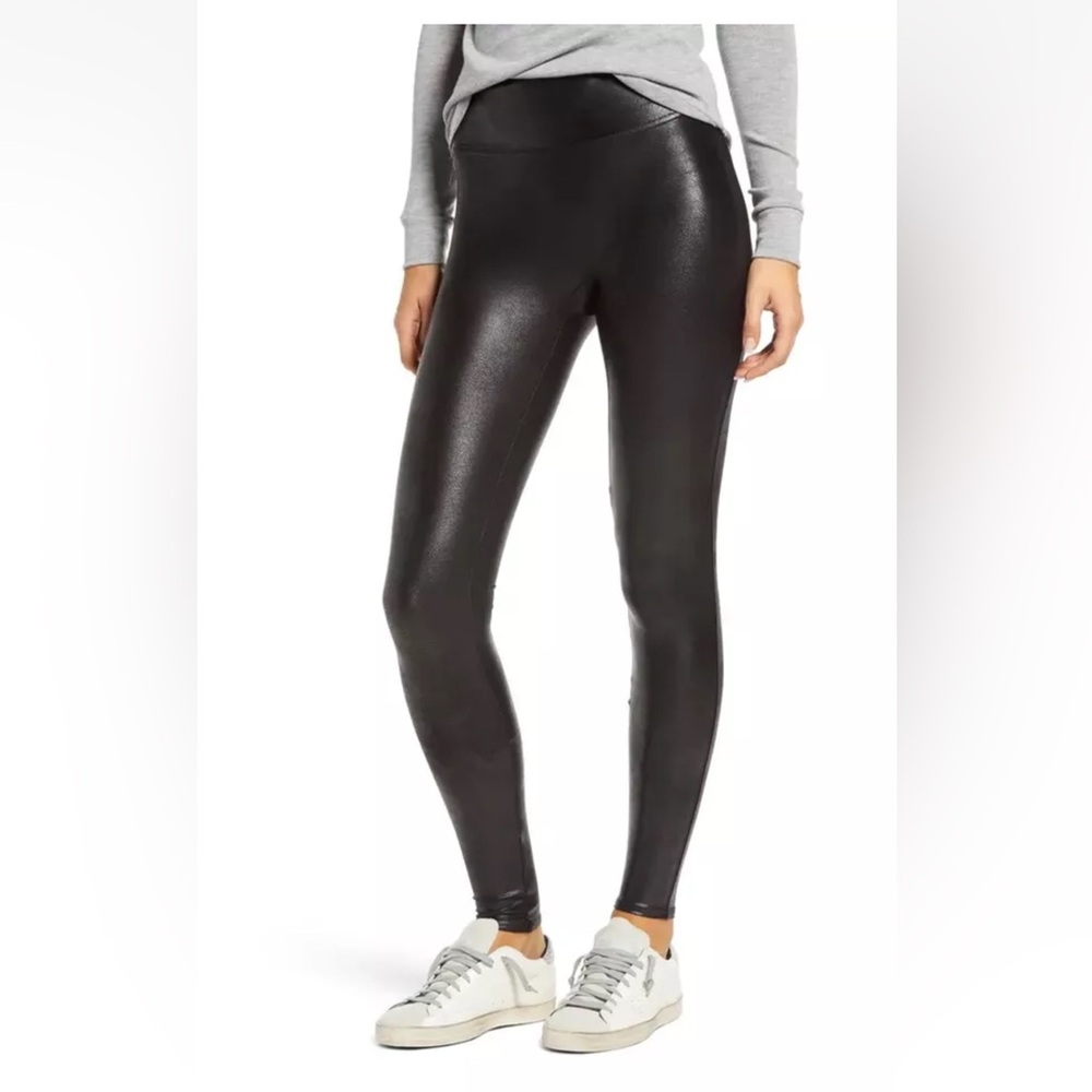 Spanx Faux Leather Leggings - 2437 - Black - Small